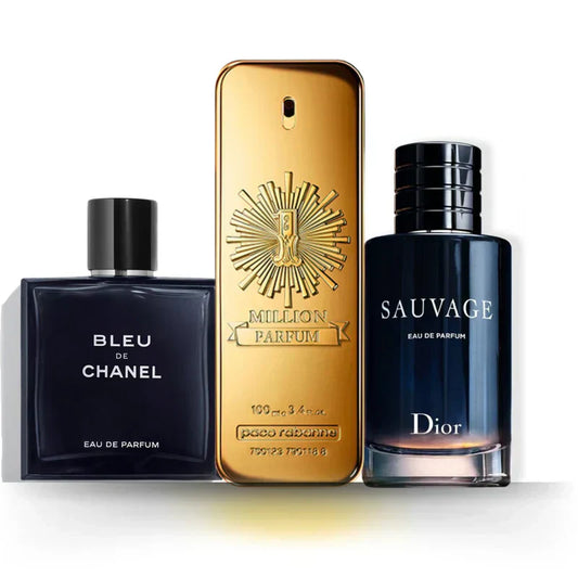 Set 3 Profumi | Bleu de Chanel + Sauvage + One Million 100 ml