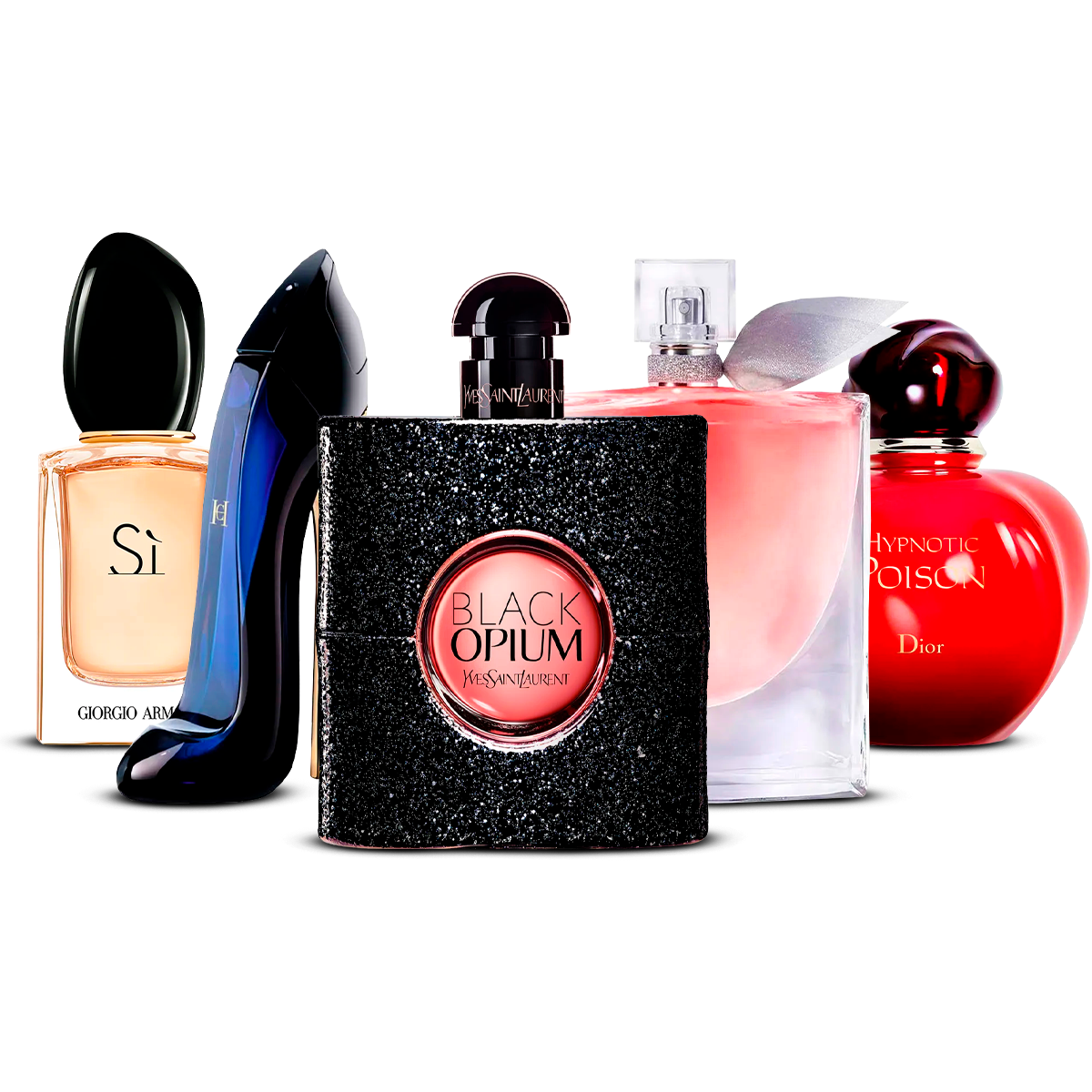 Set 5 Profumi –  Sì, Good Girl, Black Opium, La Vie Est Belle i Hypnotic Poison  [100 ml ciascuno]