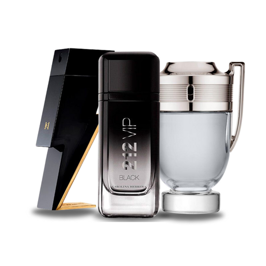 Set 3 Profumi | BAD BOY, 212 VIP BLACK, Paco Rabanne INVICTUS 100 ml